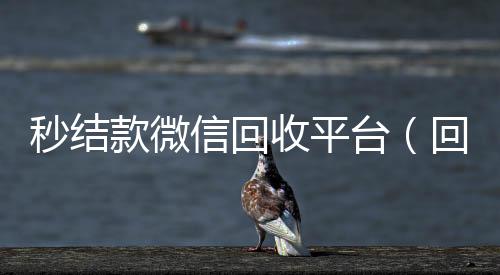 秒结款微信回收收vx秒结平台（回收vx秒结联系方式）